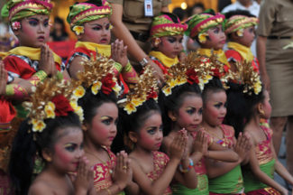 Traditional Welcome Performance by Students from TK Sunari Loka Kuta Bali during BALINALE